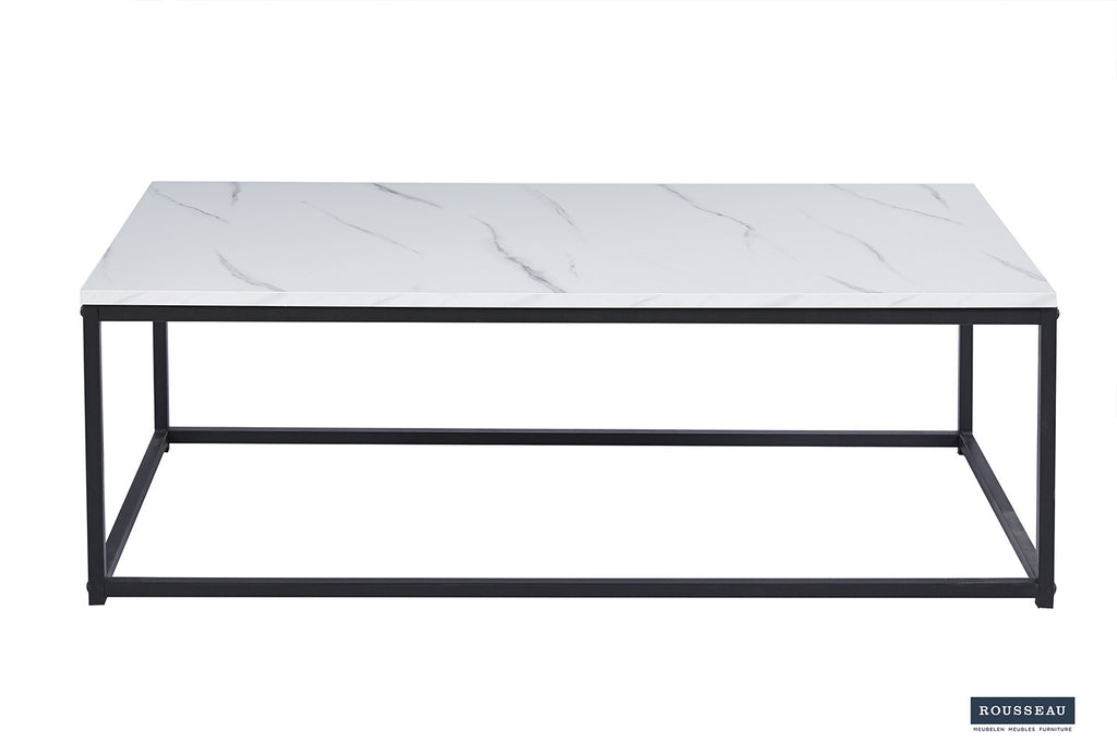 Rousseau Dallas Salontafel – MDF – Marmer Wit